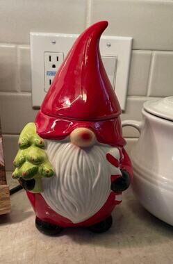 American Atelier gnome cookie jar super cute! 10-1/2"